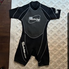 GOTCHA GEAR Shortie Wet Suit Mens sz M Short Sleeve 4 Way Stretch FREE SHIPPING