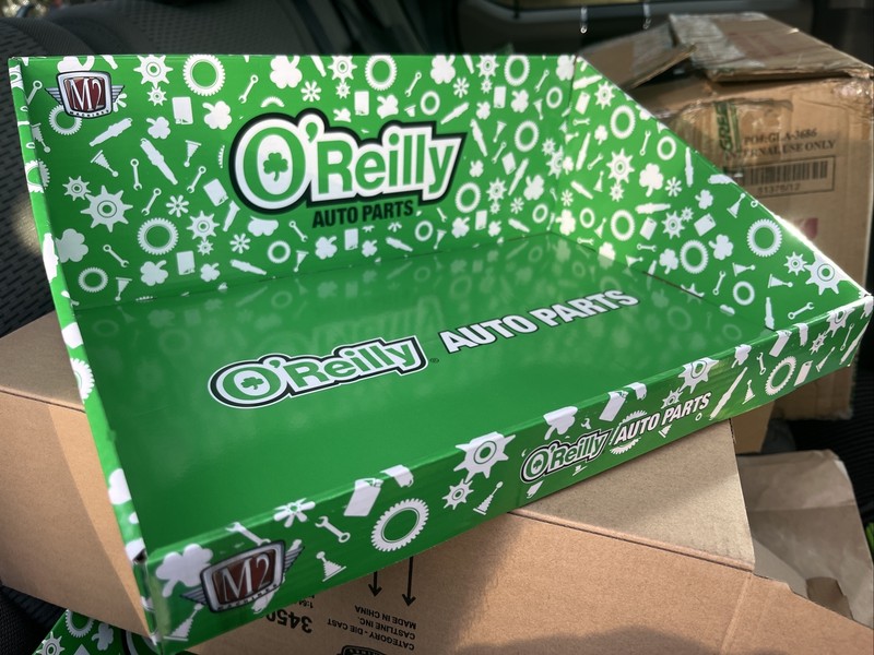 2023 O'Reilly Auto Parts Christmas Ornaments Display Box