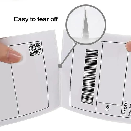 Up to 10000 4"x6" Premium Fanfold Shipping Labels for Direct Thermal Printers - Picture 3 of 8