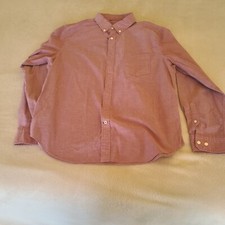 Nautica Mens Red Extra Large Casual Button Up Dress Shirt