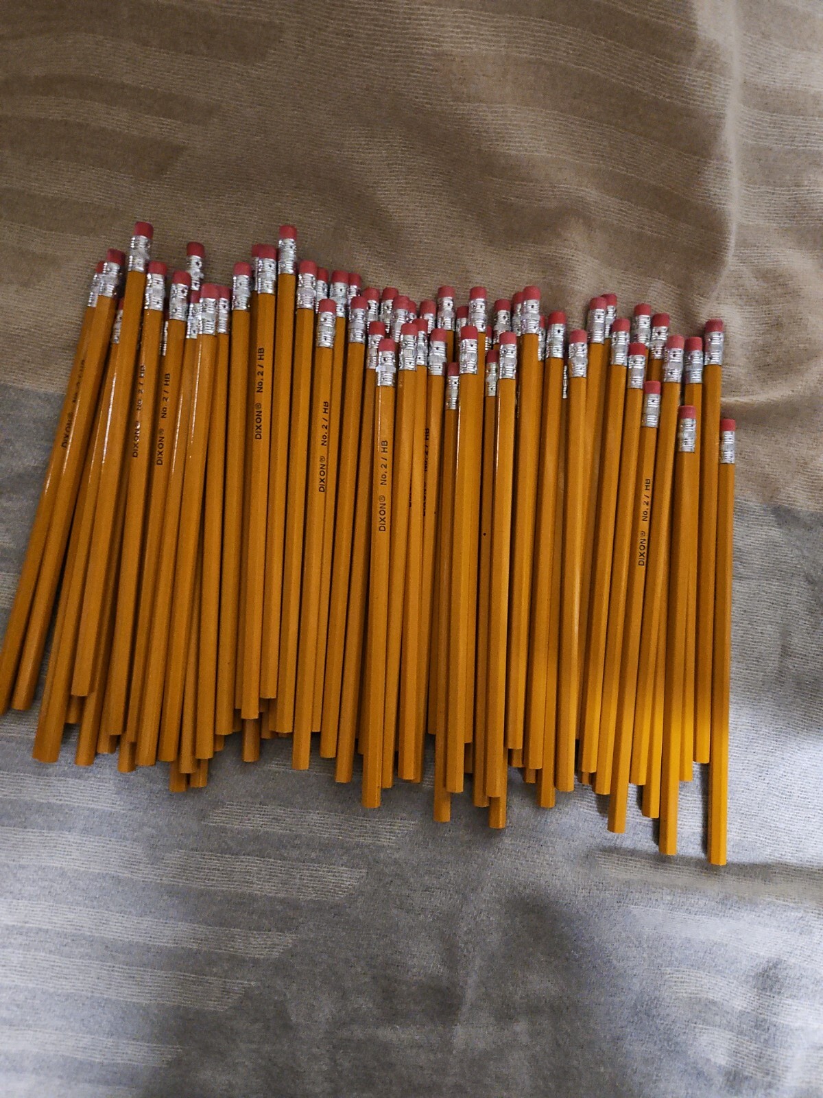 Dixon Pencils  No. 2 HB Lead Wood  Yellow Lot of 78 Office School Supply-image