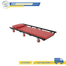 40" 250lbs Red Rolling Garage/Shop Creeper Padded Mechanic Cart Headable US