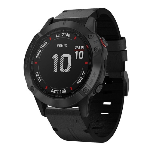 Correa de cuero de ajuste rápido para Garmin Fenix 7S 7 7X 6S 6 6X 5S - Imagen 2 de 38