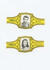 c 1950 Tobacciana Movie Memorablia CIGAR RINGS Cary Grant Yvonne DeCarlo vintage