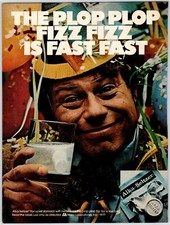 ALKA-SELTZER PLOP PLOP FIZZ FIZZ Vintage 1970's 8.25" X 10.75" Magazine Ad M127