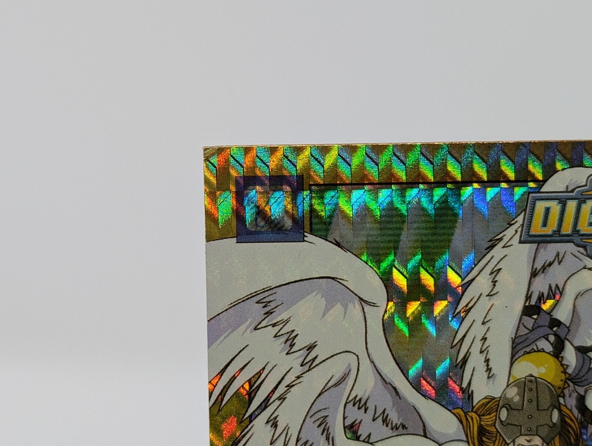 1999 Digimon Angemon 33 of 34 Exclusive Preview Card Silver Prism