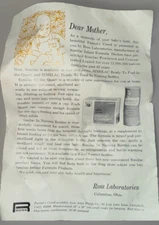Similac Infant Formula Infographic Ross Lab 1968 Columbus, Ohio Baby Milk Rare