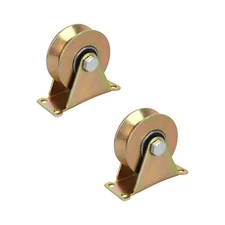 Heavy Duty 3 in V-Groove Caster Wheels for Industrial Machines，3-Inch Smooth ...