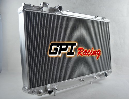 56MM Fit TOYOTA ARISTO JZS161 2JZ-GTE 3.0L TURBO 1997-2004 AT Aluminum Radiator - Picture 9 of 11