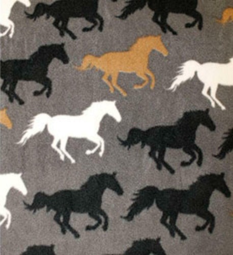 Tapis d'écurie léger avec col en polaire - 50 g - Bleu