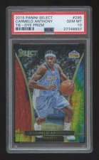 POP 1 PSA 10 CARMELO ANTHONY 2015 SELECT TIE-DYE PRIZM REFRACTOR #ED 25/25 HOF ?