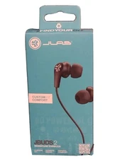Jlabs Jbuds 2 Signature Earbuds Custom Fit Comfort  BLACK