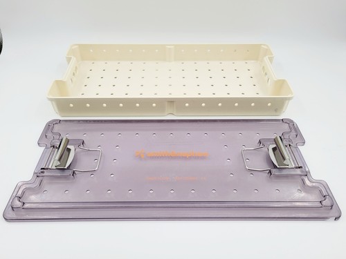 Smith & Nephew 7205683 Endoscopy Sterilization Case w/ Lid 21" x 9-3/4" x 2-3/4" - Picture 2 of 4