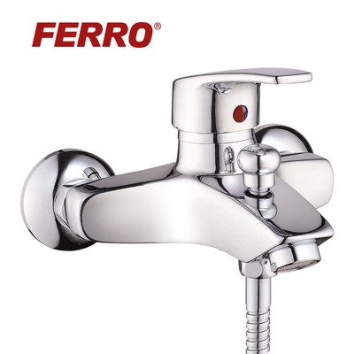 Wannenarmatur Badarmatur Wasserhahn Wandarmatur Bad von Ferro Serie Capri