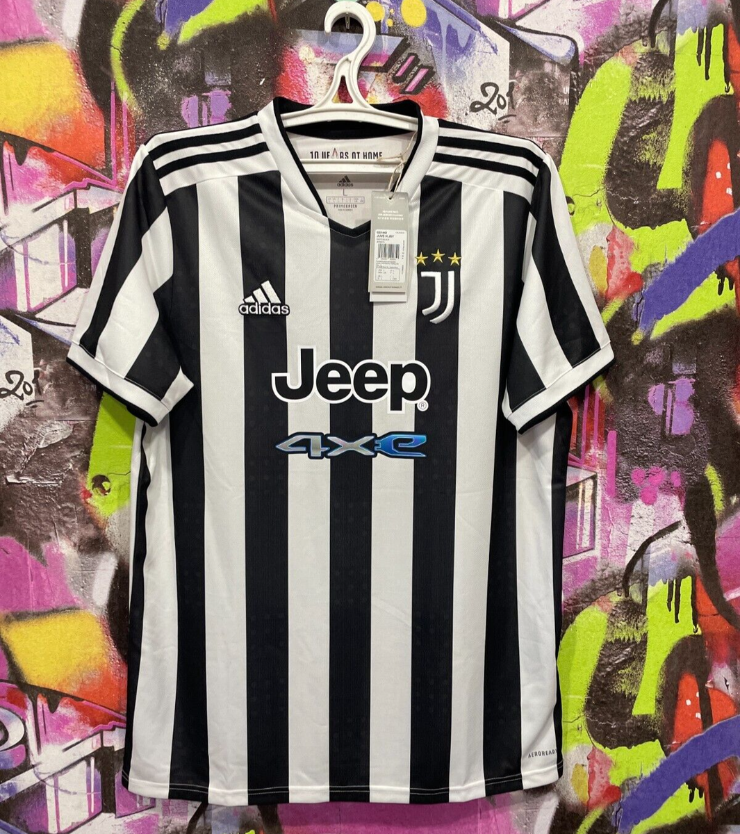 Juventus 2021 2022 Home Football Shirt Soccer Jersey Allianz Adidas Mens L