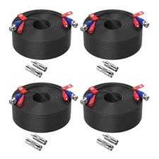 ZOSI All-in-One 4PCS 100ft 30M  For CCTV Camera CCTV Video Power Cables BNC Wire