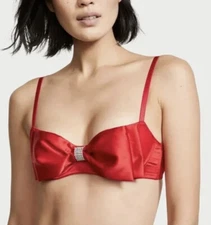 Victoria's Secret Dream ANGELS Wicked Unlined Bow Balconette Bra 36DD