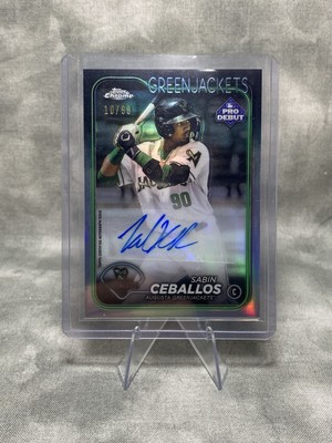 2024 Topps Pro Debut Chrome Refractor Auto /99 Sabin Ceballos #PDC-50 Auto