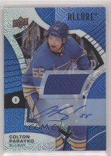 2021-22 Upper Deck Allure Blue Line Jersey 21/25 Colton Parayko #55 Auto 4z8