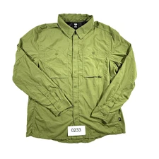 Rei Co-op Men's Sahara Long-Sleeve Shirt Sharp Green color Size Large Ex cond.