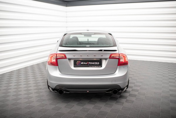 Maxton Design Diffusor Heckansatz Passend FüR Volvo S60 R-Design Mk2 Schwarz Hoc-image