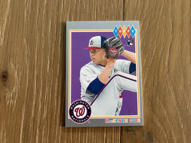 Mackenzie Gore 2022 Topps Brooklyn Collection Platinum Rookie Card #’d 1/1