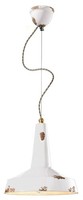 Pendelleuchte Keramik Weiß Ø35Cm Shabby Antik E27 Handarbeit HäNgelampe Esstisch
