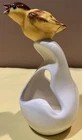 STANGL POTTERY BIRD ON GOURD PLANTER PAINTED COLORFUL FIGURINE-MINT CONDITION