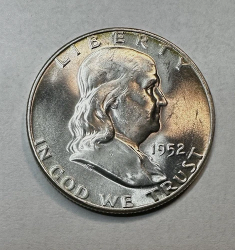 1952 Franklin Half Dollar CHBU 625 nice cartwheel effect bright coin