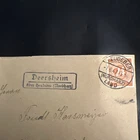 Allied zone letter EF-land postmark Deersheim and Heudeber 7.6.47-a1077