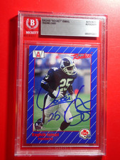 Raghib Rocket Ismail Beckett Slabbed Signed CFL Rookie Card Authentic. rookie card picture