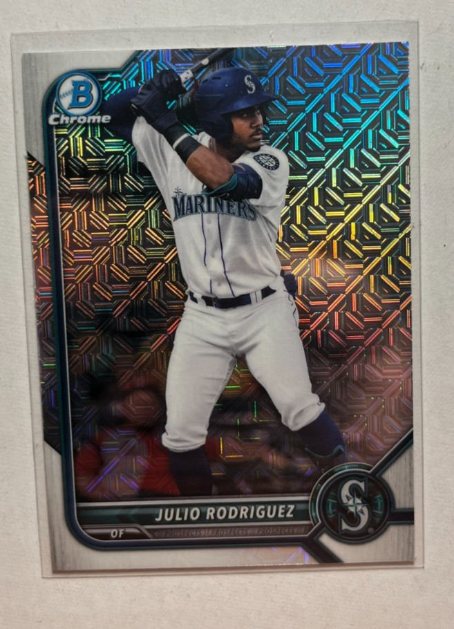 Julio Rodriguez 2022 Bowman Chrome Prospects Mega Box Mojo Refractor RC #BCP-45