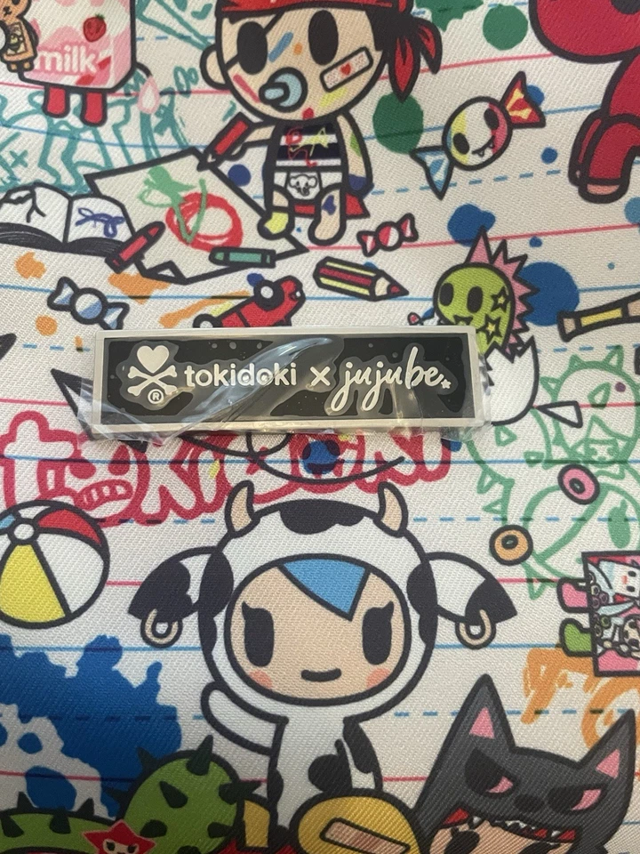 Jujube x Tokidoki Toki Collection Zealous Backpack And Changing Pad White Base - Image 4 of 4