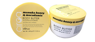 Ciroa Body Butter (15.8oz x 2)  - Manuka Honey & Macadamia soothe & hydrate