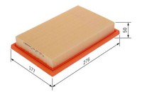 Luftfilter Bosch F 026 400 503 FüR OE A 274 094 01 04 - A 274 094 02 04 - 274
