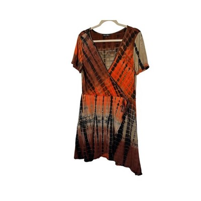 brown and white tie dye dress Upbeat Playlist Tie Dye Dress