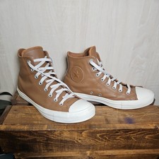 Converse Chuck Taylor All Star Leather High Top Warm Tan US Men 9, Wm 11