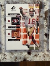 1999 UD SP SIGNATURE EDITION NFL GREAT PERFORMANCES CARD 49ERS JOE MONTANA #J6