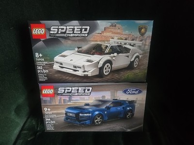 Lego Speed Champions Lamborghini Countach 76908 & 76920 Ford Mustang Dark Horse
