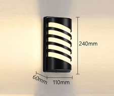 22W LED Outdoor Wall Light Outside Lamp Exterior Wall Sconce IP65 3000K/6000K