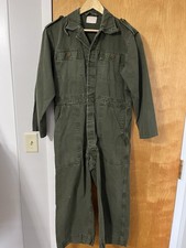 True Vintage Begetex Belgian Military Green Coveralls 1950s