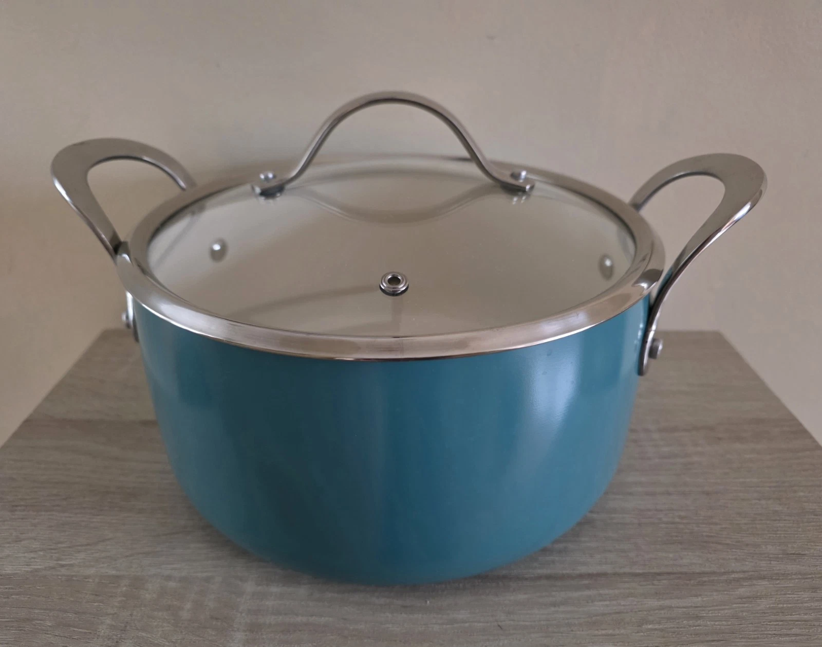Bloomhouse 6 Qt Heavy Duty Aluminum Ceramic Nonstick Dutch Oven with Glass Lid
