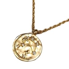 Beloved Inspired Libra 14K Gold Dipped Necklace Zodiac Constellation