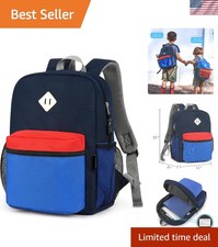 Compact 15  Toddler Backpack for Boys   Multiple Pockets  Adjustable Straps