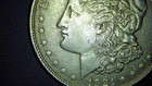 1921-P Morgan; Cartwheel/Lusterous/Lite Gold Toning; INTERESTING OBV/REV CRACKS! — photo 3