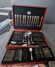 Ménagère SBS Bestecke 70 pièces Plaqué or  . 23/24carat