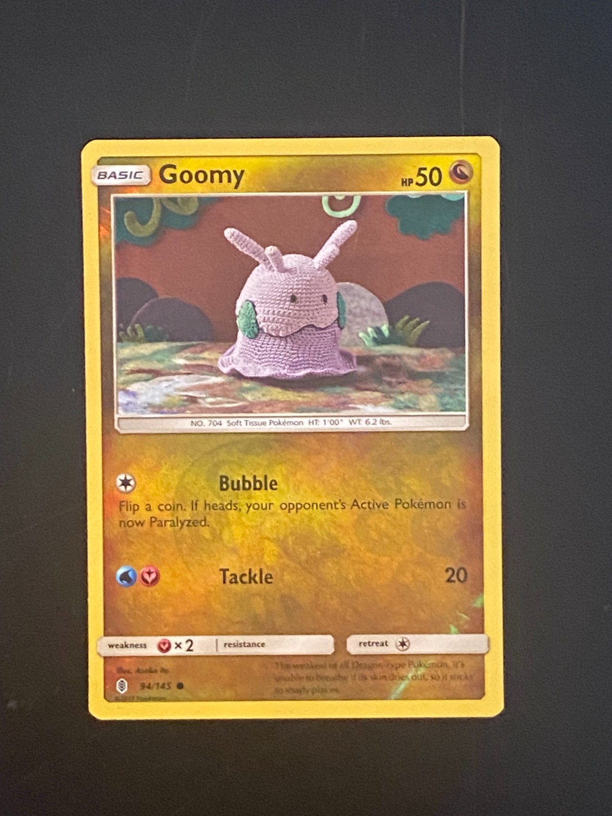 Goomy 94/145 Common SM - Guardians Rising Pokémon Card ReverseHolo LP
