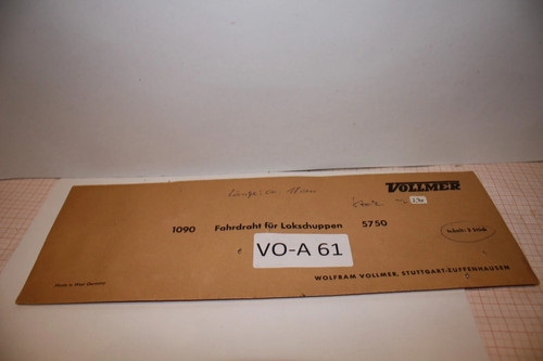 Catenaria VO-A61 Vollmer, 2 cables 1090 para cobertizo de locomotoras 5750, H0 | Condition: Gebraucht