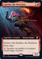 Laurine, the Diversion (Extended Art) - Innistrad: Crimson Vow Commander MTG