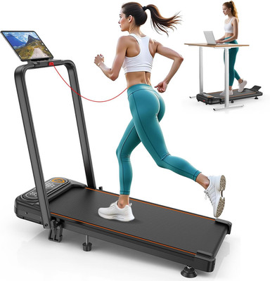 Foldable Treadmill with 10% Incline, 3.5HP Low Noise Walking Pad Treadmill with 